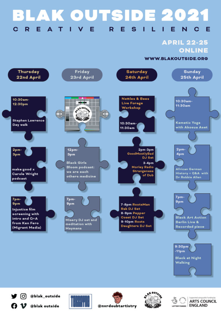 Blak Outside 2021 events programme